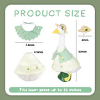 holoith 3 Pcs Summer Porch Goose Outfits for 23 inch Cement Goose Set