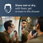 Philips Norelco 3600 Electric Shaver, Storm Blue