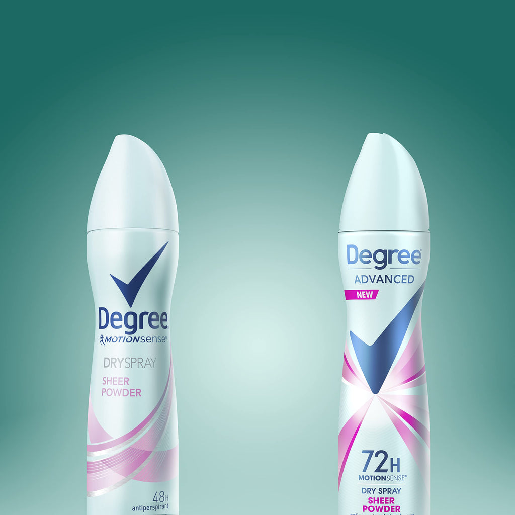 Degree Advanced Antiperspirant Deodorant Dry Spray, 3 Pack, 3.8 oz