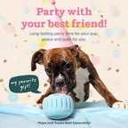WOOF Pupsicle Interactive Dog Ball Toy for Dogs Large 25-75 lbs - Blue