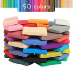 Aestd-ST Polymer Clay Kit 50 Colors, Oven Bake Modeling Clay for Kids