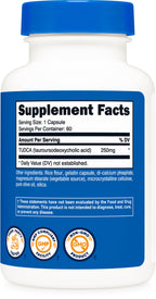 Nutricost Tudca 250mg, 60 Capsules (2 Bottles)
