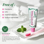 EUTHYMOL Whitening Toothpaste (3.7fl oz*2, Pack of 2) - Stain Removal in 2 Weeks, Long-Lasting Freshness for Sensitive Gum & Teeth. Bad Breath, Cavity Prevention. Recyclable Aluminum Tube