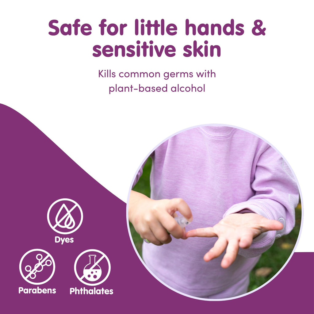 Boogie Kids Hand Sanitizer Spray for Babies &Toddlers, Great for Diaper Bags and Backpacks, Plant Based Alcohol, Made With Aloe & Sunflower Seed Oil, 3 Count (Pack of 2)