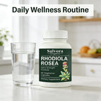 Salvora Organic Rhodiola Rosea, All-Natural, Non-GMO, Vegan, 60 Capsules