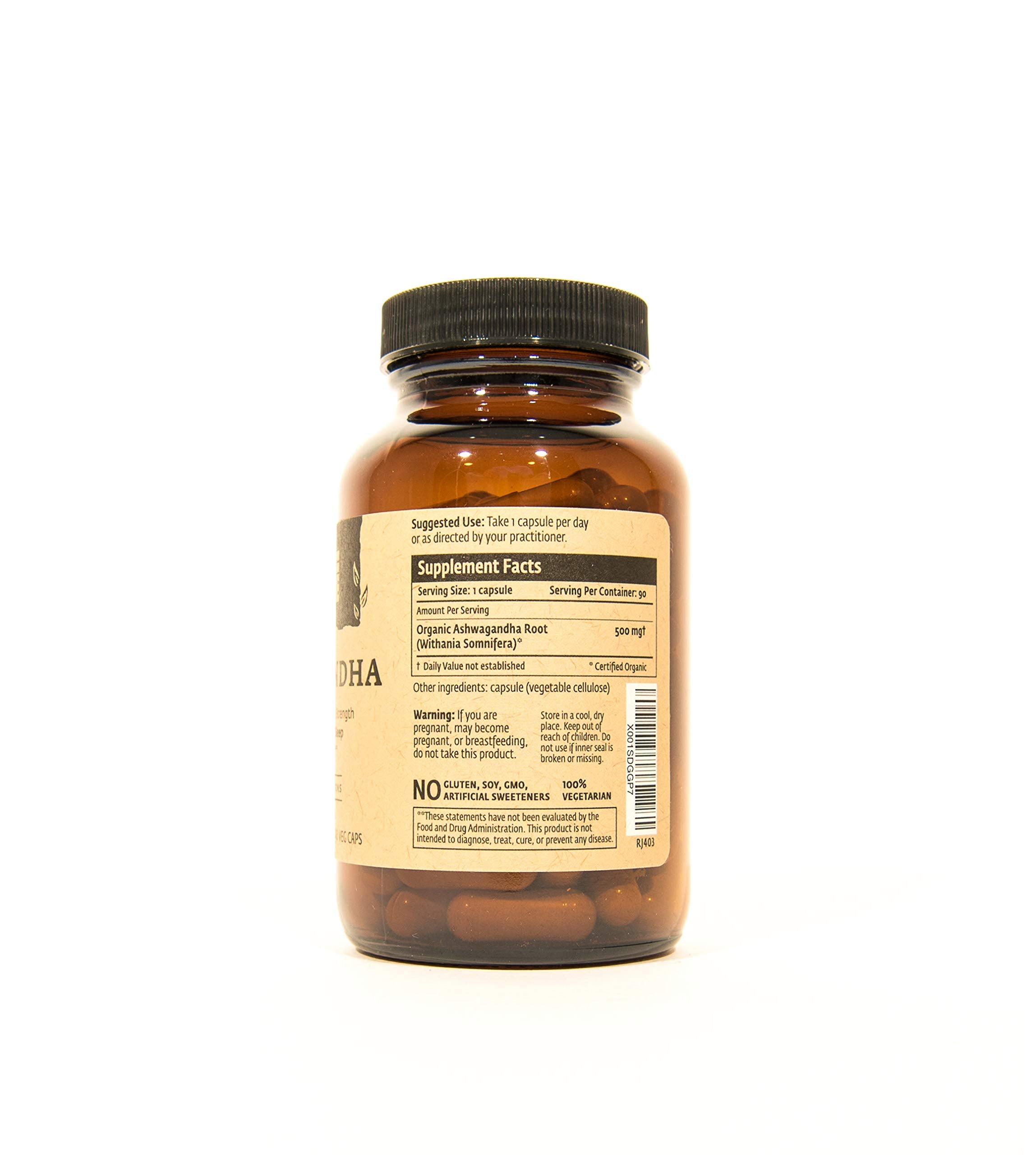 ISHA Ashwagandha Supplements - Natural Herbal Supplement, 500 mg ea (90 Veg caps)