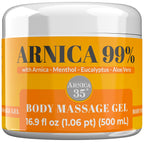 Arnica 35 Arnica Body Massage Gel – Water-Based Cosmetic Massage Gel with Arnica Montana, Fast-Absorbing Lightweight Texture, Non-Greasy Feel, Dermatologically Tested, 16.9 fl oz