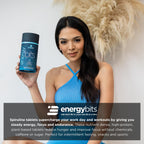 ENERGYBITS - Organic Spirulina Tablets - Plant-Based Algae Superfood - for Focus, Fitness, Energy - Plant Protein - Gluten Free - Collagen, Vitamin B12, Omega 3 - Keto & Vegan - 900 Algae Tablets