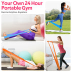 Resistance Bands for Working Out, Exercise Bands for Physical Therapy, Stretch, Recovery, Pilates, Rehab, Strength Training and Yoga Starter Set