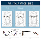 BLUEMOKY Blue Light Reading Glasses for Women 3 Pack Fashion Cat Eye Computer Glasses Bluelight Blocking Reader 1.25
