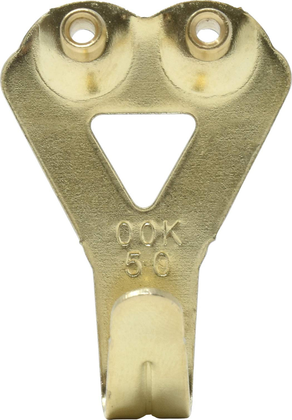 OOK 50674 Professional Picture Hangers, Reusable Art Hooks, Padded, Brass, 50lbs (10 Set) Gold