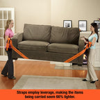 Forearm Forklift 2-Person Lifting and Moving Straps - Lift, Move and Carry Furniture, Appliances, Mattresses or Any Item up to 800 lbs. Safely and Easily Like a Pro, Forest Camo Green Special Edition