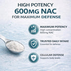 Prspy The Standard Lab NAC 600mg Non-GMO, Gluten Free,Organic NAC Supplement N-Acetyl Cysteine Capsules with NAD+ for Cellular & Lung Health, 300 Softgels