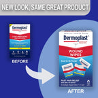 Dermoplast Wound Wipes, Antiseptic First Aid Cloths, 10 Count