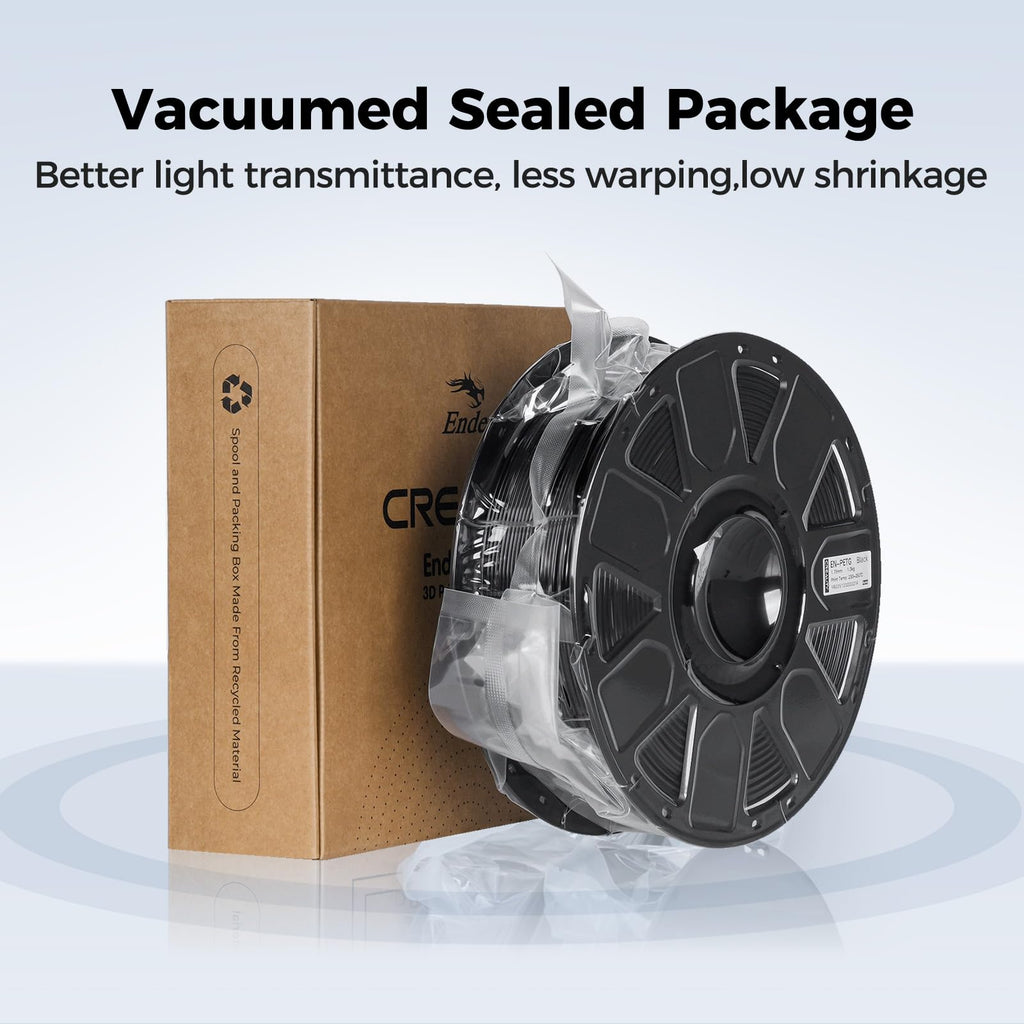 Creality PETG Filament 1.75mm, 3D Printer Filament 1KG, Transparent