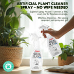 Yadool Silk Plant Cleaner Spray No Wipe - Artificial Plant & Silk Flower Cleaner Spray, Dust Remover for Fake Plants, No Wipe, Quick Drying - 16.91oz