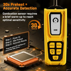 Natural Gas Leak Inspection Tool - Handheld Combustible Gas Sniffer with 11-Inch Gooseneck Propane Leak Tester with 3-Mode Indication, Gas Sniffer for Methane, Propane, LPG