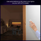 PHILIPS Hue Wireless Smart Light Switch Button, White, 1 Pack, Portable and Battery Powered, Smart Home Control, Requires Hue Bridge, Easy, No-Wire Installation