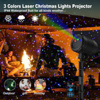 Laser Christmas Projector Lights Outdoor, Firefly Light Show for Trees