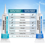 Berkland Marine Adhesive Sealant 5200 Fast Cure, 3 oz White