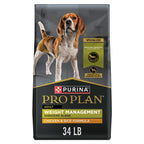 Purina Pro Plan Weight Management Dry Dog Food, Chicken & Rice, 34 lb Bag