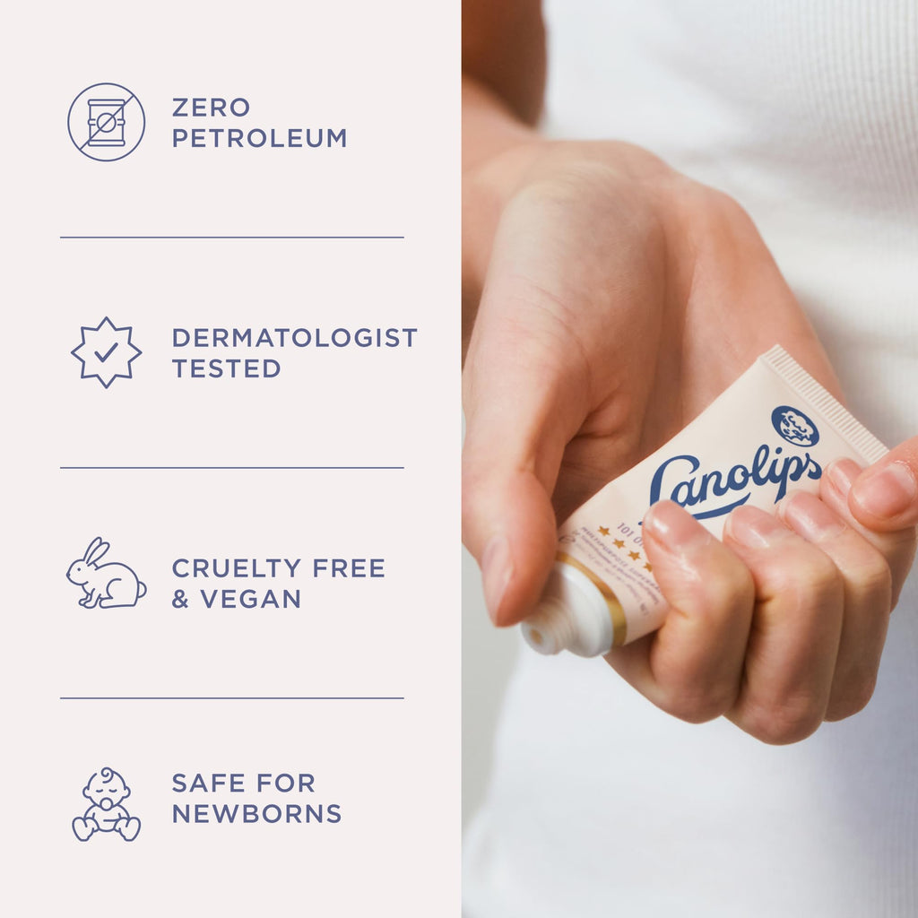 Lanolips 101 Ointment Multi-Balm Duo, Original Superbalm - Contains Pure Lanolin Oil for Smooth, Hydrated, & Healthy Lips - Natural Lip Balm for Dry Lips, Cuticles, & More (2-Pack, 0.52 oz each)