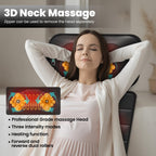 DOPICT Massage Mat, Detachable Neck Massager, Full Body Vibration Heating, Massage Pad with 10 Vibrating Motors and 9 Speed Settings for Home Office Use, Gift for Men Women Parents Christmas,Black