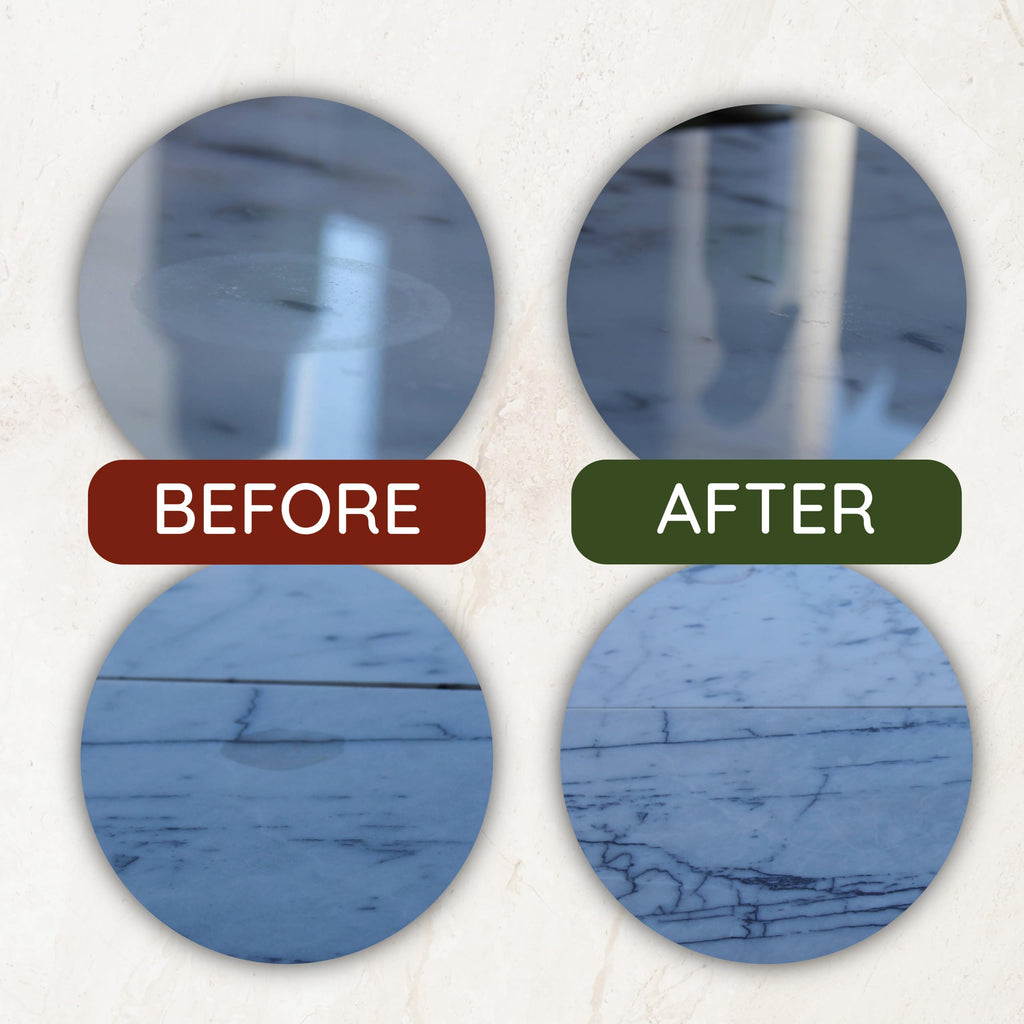 ESP Stone Care Marble Etch Remover Polishing Powder – Restores Light Etches on Marble, Travertine, Limestone & Calcite Stones – Easy DIY Use – No Special Tools, 1 oz. for Small Areas