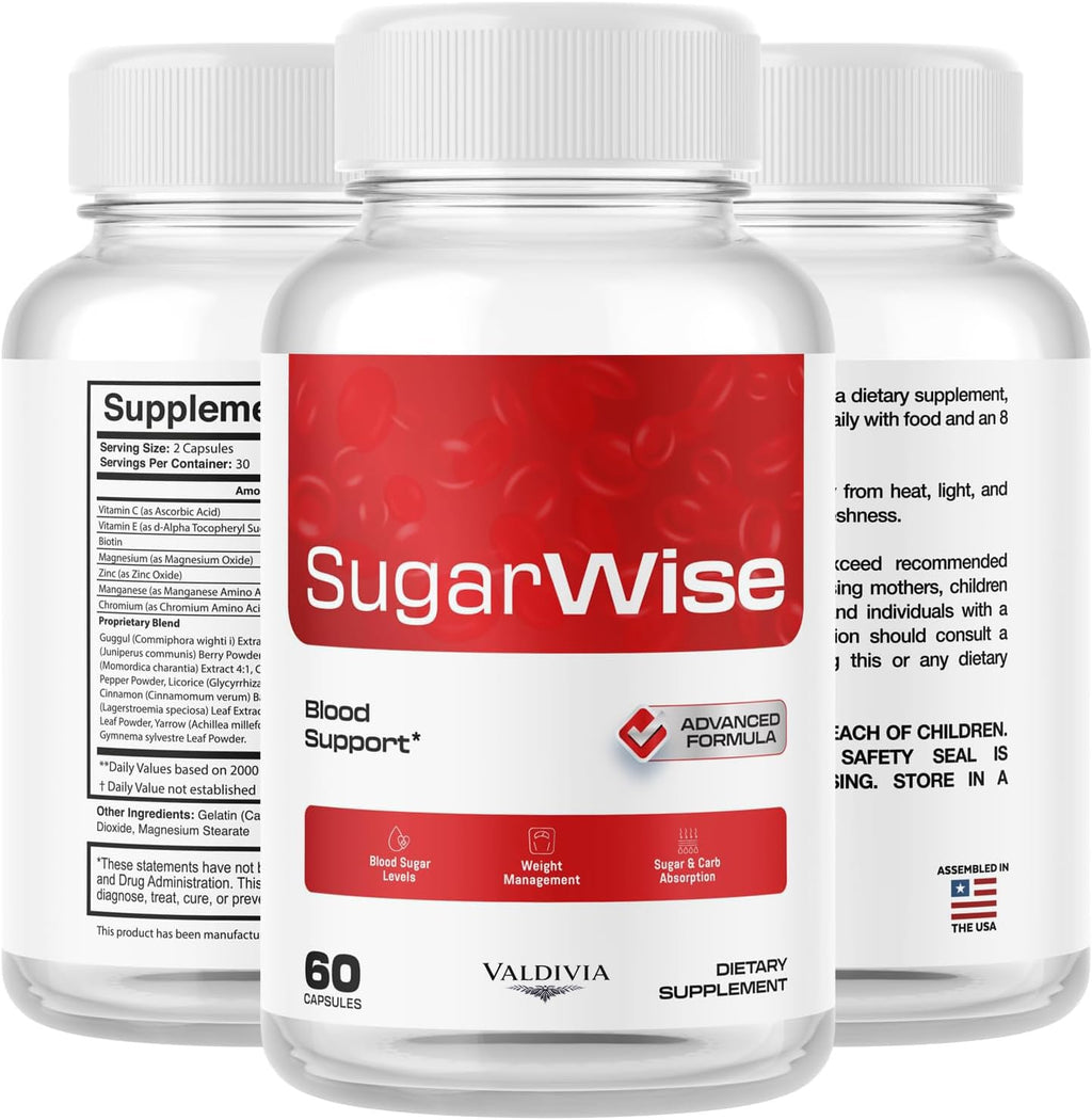 (2 Pack) Sugar Wise Capsules - The Official Support Capsules, All Natural Premium Advanced Formula, Multivitamin Support for Health & Wellness Reviews, 120 Capsules for 2 Months
