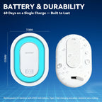 XuEpeTim Smart Toilet UV-C Sanitizing & Odor-Control System – Motion-Activated, Chemical-Free Automatic Deodorizer with Safety Sensor & Long-Life Rechargeable Battery