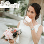 Wedding Facial Tissues Items for Welcome Bags Pocket Tissues Mini Tissues Travel Size Wedding Favors for Guests 3-Ply Happy Tears Tissue Packs for Party Ceremony Graduation(100 Packs)