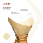 Chemex Unbleached, Pour Over FSU-100, 100ct
