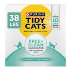 Purina Tidy Cats Free and Clean Unscented Clumping Cat Litter, 38 lb Box