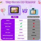 Kids Camera Instant Print, Christmas Birthday Gifts for Girls and Boys