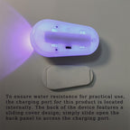 Self Cleaning UV Toilet Sanitizer Light, Motion-Activated, Rechargeable, Night Light, Adhesive-Mounted for Shared Bathrooms, For Elderly & Pet