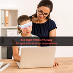670nm Red Light Therapy Glasses for Eye Comfort & Visual Wellness – 2-in-1 Wearable Red & Blue Light Therapy Glasses, UV-Free, for Good Sleep, Energy & Focus
