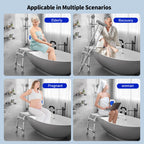 Drseats Heavy Duty Width Adjustable Bath Tub Transfer Shower Bench for Inside Tub Extended Shower Chair with Adjustable Height and Reversible Backrest Handicap Bath Seat for Elderly and Disabled