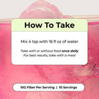 HUM Flatter Me Fiber Supplement for Women & Men, Prebiotics & Digestive Enzymes to Support Weight & Bloating, Digestive & Gut Health, Fiber Powder Drink Mix, Strawberry Lemon - 10 Servings