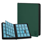 TCGUARD 16 Pockets Trading Card Zipper Binder for 1000+ Cards| Secure Side Loading Pockets | Trading Card Album Folder | Compatible with YuGiOh, MTG,Sports Cards (Dark Green 16)