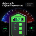 VIVOSUN 20" x 20.75" Seedling Heat Mat and Digital Thermostat Combo Set