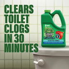 Green Gobbler Liquid Toilet Plunger | Clog Remover | Safe for Toilets and Septic | No Plunger Needed | 5 Uses