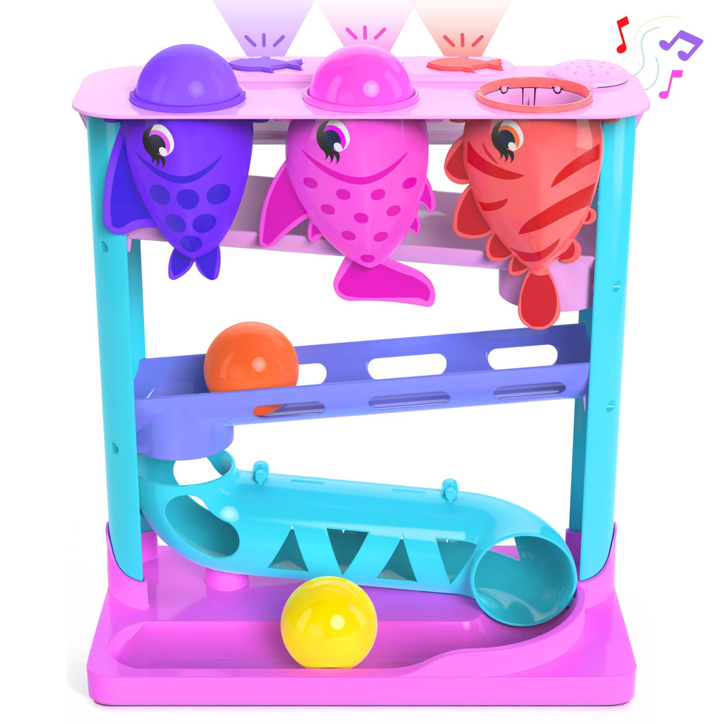 Move2Play, Feed The Fish | Interactive Baby & Toddler Toy | 1, 2+ Year Old Gift & Birthday Present | Boys & Girls Babies Ages 6, 7, 8, 9, 10, 12, 18, 24+ Months Old