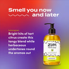Zum Indigo Wild Hand Soap - Natural Liquid Hand Soap - for Bathroom & Kitchen - Lemongrass Scent - 12 oz (4 Pack)