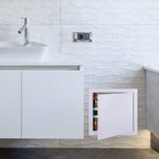 PNKKODW Plastic Wall & Ceiling Access Panel, 14 x 14 Inch, Reinforced Hinged, Removable, White