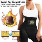 AMZBOSS Waist Trainer for Women Lower Belly Fat, Waist Sweat Band for Women, Belly Band Sweat Belt, Stomach Wrap, Faja Body Shaper (BLACK, Medium)