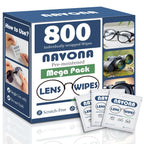 800 Count Lens Wipes for Eyeglasses – Pre-Moistened, Individually Wrapped Eyeglass Cleaning Wipes – Scratch-Free, Streak-Free Glasses Cleaner Wipes for Sunglasses & Camera Lens – Bulk Pack