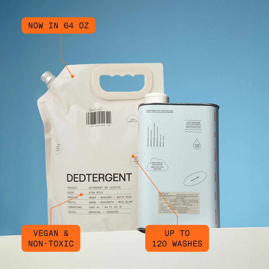 DedCool Liquid Laundry Detergent in 01 Taunt | Luxurious Scent | Stain-Removing Formula | Infused with Natural Essential Oils | Non-Toxic | Up to 120 Washes | 64 fl oz