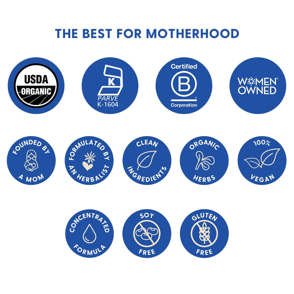 Motherlove More Milk Special Blend (2 Ounce Tincture) Herbal Lactation Supplement w/Goat’s Rue to Build Breast Tissue & Support Breast Milk Supply—USDA Certified Organic, Vegan, Kosher, Soy-Free