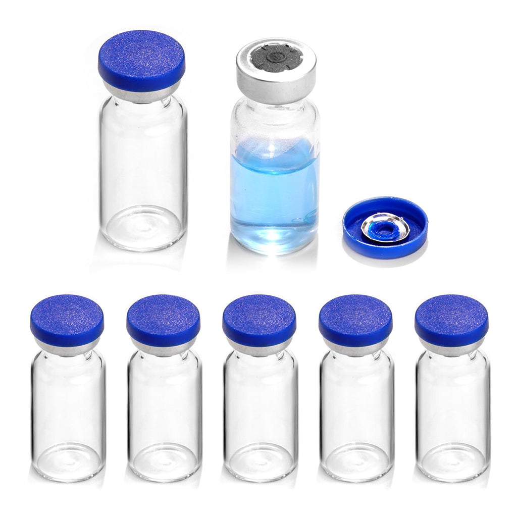 Ehoycq 2ml Sealed Sterile Glass Empty Vials for Injection, 10 Pack