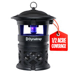 Dynatrap DT1130SR 1/2 Acre Mosquito & Flying Insect Outdoor Trap and Killer – Kills Mosquitoes, Flies, Wasps, Gnats, & Other Flying Insects - Bug Zapper Alternative – Black